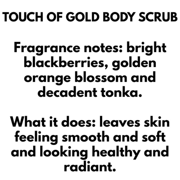 Bath & Body Works - 4 Touch of Gold Items - Body Scrub, Lip Gloss & 2 Hand Cream - Picture 3 of 4